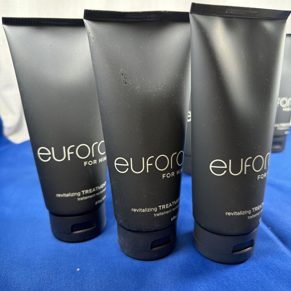 Lot of 3 Eufora HERO for Men Revitalizing Hair & Scalp Treatment 6 oz Tubes NEW